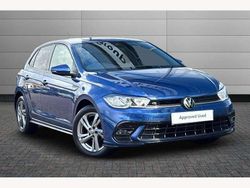 Reef blue Used 2025 VW Polo R-line Hatchback | £20,295 (Fair price)