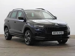 Black magic pearl effect Used 2024 Skoda Karoq SportLine SUV | £27,995 (Fair price)