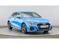 Turbo blue Used 2021 Audi A3 Sportback S-Line Hatchback | £18,990 (Fair price)