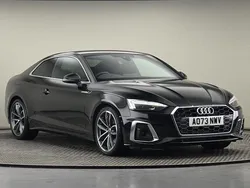 Mythos black metallic Used 2023 Audi A5 S-Line Coupe | £23,200 (Good price)