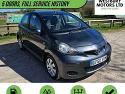 Grey Used 2010 Toyota Aygo Hatchback | £2,395 (Fair price)