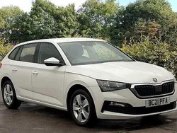 Candy white Used 2021 Skoda Scala SE Hatchback | £12,490 (Fair price)