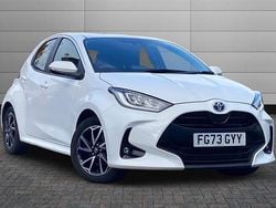 White Used 2023 Toyota Yaris Hybrid Design Hatchback | £18,795 (Fair price)