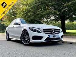 White Used 2016 Mercedes C200 AMG Line Premium Sedan | £12,995 (A bit pricey)