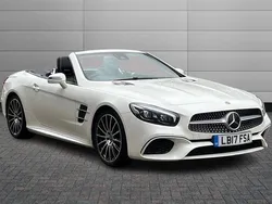 Diamond white Used 2017 Mercedes SL400 AMG line Cabriolet | £29,490 (Fair price)