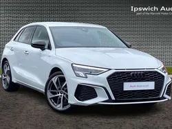 White Used 2024 Audi A3 Black Edition Hatchback | £29,558 (Expensive)