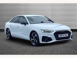Glacier white Used 2024 Audi A4 Black Edition Sedan | £30,195 (Expensive)