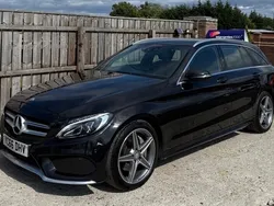 Black Used 2016 Mercedes C220 AMG line Estate | £7,850 (Fair price)