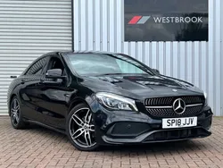 Black Used 2018 Mercedes CLA200 AMG line Coupe | £10,740 (Fair price)
