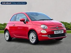 Red Used 2021 Fiat 500 Dolcevita Hatchback | £7,116 (Good price)