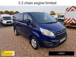 Blue Used 2015 Ford Transit Custom Limited Van | £7,995 (Fair price)