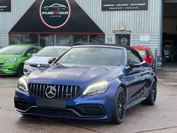 Blue Used 2021 Mercedes C63 AMG Premium Plus Cabriolet | £51,995 (Fair price)