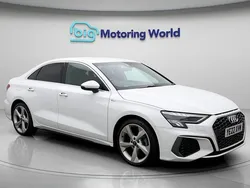 White Used 2022 Audi A3 S-Line Sedan | £21,400 (Fair price)