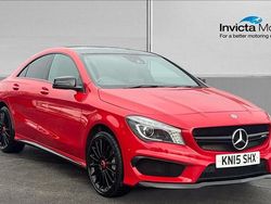 Jupiter red gloss Used 2015 Mercedes CLA45 AMG Sedan | £18,000 (Fair price)
