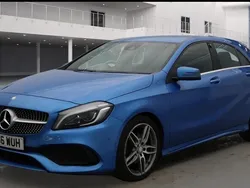 Blue Used 2017 Mercedes A200 AMG Line Premium Hatchback | £10,850 (Fair price)