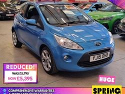 Blue Used 2015 Ford Ka Titanium Hatchback | £4,495 (Fair price)