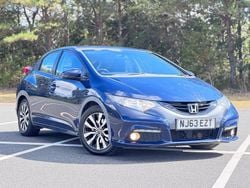 Blue Used 2013 Honda Civic ES Hatchback | £3,995 (Fair price)