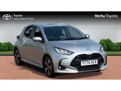 Silver Used 2024 Toyota Yaris Hybrid Design Hatchback | £18,457 (Fair price)