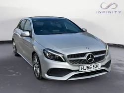 Silver Used 2016 Mercedes A200 AMG Line Premium Plus Hatchback | £15,449 (Fair price)