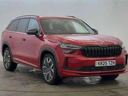 Red Used 2025 Skoda Kodiaq SportLine SUV | £40,995 (Expensive)