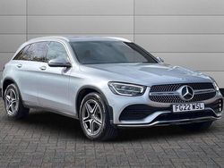 High tech silver Used 2022 Mercedes GLC220 AMG line Estate | £26,295 (Fair price)