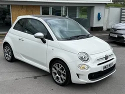 Bossa nova white Used 2021 Fiat 500 Rockstar Hatchback | £8,750 (Fair price)