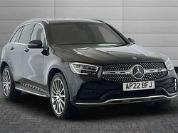 Obsidian black Used 2022 Mercedes GLC220 AMG Line Premium Estate | £31,350 (Expensive)