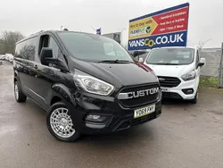 Black Used 2020 Ford Transit Custom Limited Van | £13,495 (Fair price)