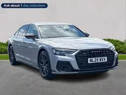 Silver Used 2025 Audi A8 Black Edition Sedan | £62,164