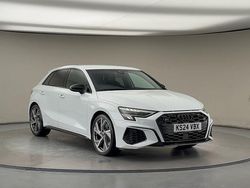 Glacier white metallic/glacier white metallic Used 2024 Audi S3 Sportback Black Edition Hatchback | £34,550 (Fair price)