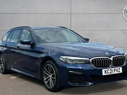 Blue Used 2021 BMW 530e M Sport Estate | £25,331 (Good price)