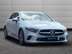 Digital white Used 2021 Mercedes A180 Executive Hatchback | £21,290 (Fair price)