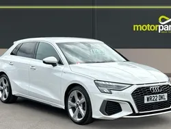 White Used 2022 Audi A3 S-Line Hatchback | £18,700 (Fair price)