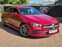 Red Used 2022 Mercedes CLA180 AMG line Sedan | £22,801 (Fair price)