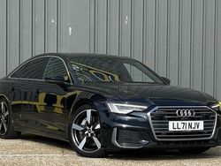 Blue Used 2021 Audi A6 S-Line Sedan | £17,995