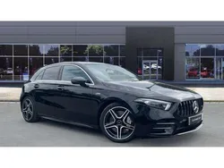 Black Used 2019 Mercedes A35 AMG Premium Plus Hatchback | £25,586 (Fair price)
