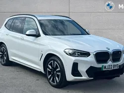 Mineral white metallic Used 2022 BMW iX3 M Sport SUV | £29,398 (Fair price)