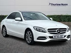 White Used 2015 Mercedes C220 Premium Sedan | £9,701 (Fair price)