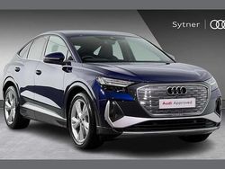 Blue New 2025 Audi Q4 Sportback e-tron S-Line SUV | £39,750