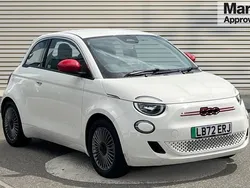 White Used 2022 Fiat 500e Red Hatchback | £14,083 (Fair price)