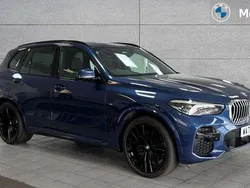 Phytonic blue metallic paint Used 2022 BMW X5 M Sport SUV | £47,677 (Fair price)