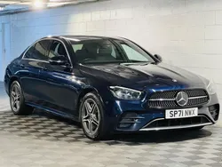 Blue Used 2021 Mercedes E300 AMG line Sedan | £19,989 (Expensive)