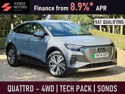 Grey Used 2024 Audi Q4 Sportback e-tron Sport SUV | £31,699 (Good price)