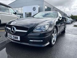 Black Used 2015 Mercedes SLK250 AMG Cabriolet | £9,490 (Fair price)