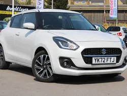 White Used 2022 Suzuki Swift SZ5 Hatchback | £15,599 (Fair price)