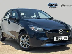Blue Used 2023 Mazda 2 Center-Line Hatchback | £14,395 (Fair price)