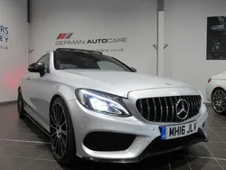 Silver Used 2016 Mercedes C250 AMG Line Premium Coupe | £12,995 (Fair price)