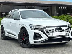 White Used 2023 Audi Q8 e-tron Advanced SUV | £49,450 (A bit pricey)
