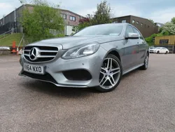 Silver Used 2014 Mercedes E220 AMG line Sedan | £6,795 (Fair price)
