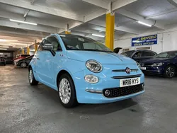 Blue Used 2016 Fiat 500 Lounge Hatchback | £4,900 (Fair price)